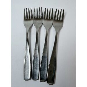 WMF LINE Salad Forks Set of 4 Stainless Germany Triangle‎ Mark 6 1/2"